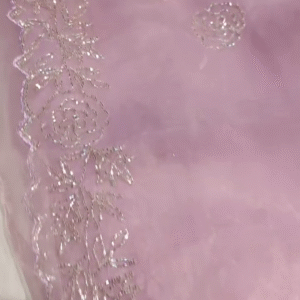 Elegant Embroidered Net Fabric – A Timeless Blend of Grace & Sophistication