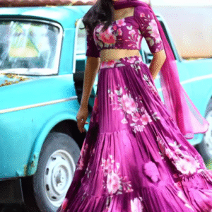 The Beauty Of Blossoms In This Floral Wonder Lehenga Choli
