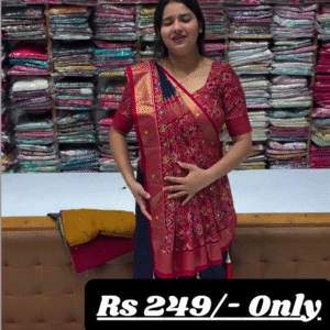 Exquisite Pure Silk Banarasi Patola Saree – A Timeless Masterpiece of Tradition and Luxury