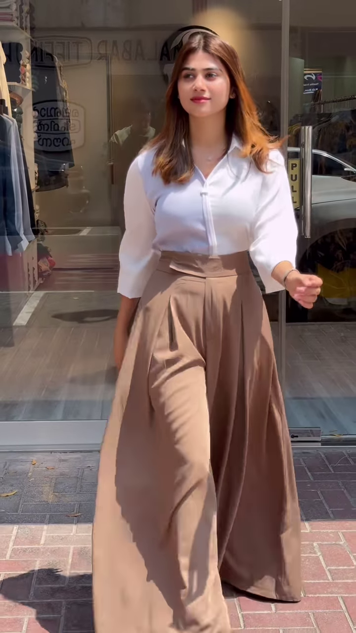 Power Meets Poise – Classic Collared Shirt & Pleated Trousers Set (Multi-Color Options Available) - Image 3