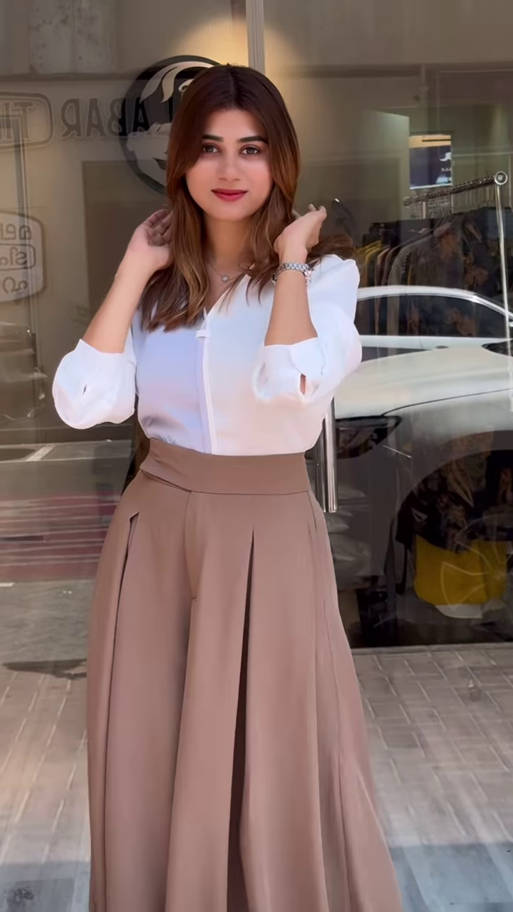 Power Meets Poise – Classic Collared Shirt & Pleated Trousers Set (Multi-Color Options Available) - Image 5