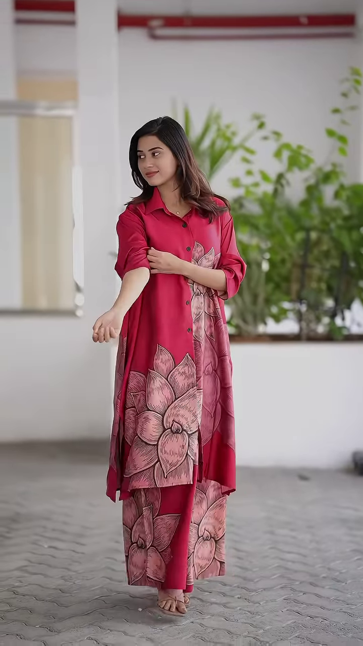 Bloom in Style: Oversized Floral Co-ord Set – Effortless Elegance, Now in Multiple Colors - Image 6