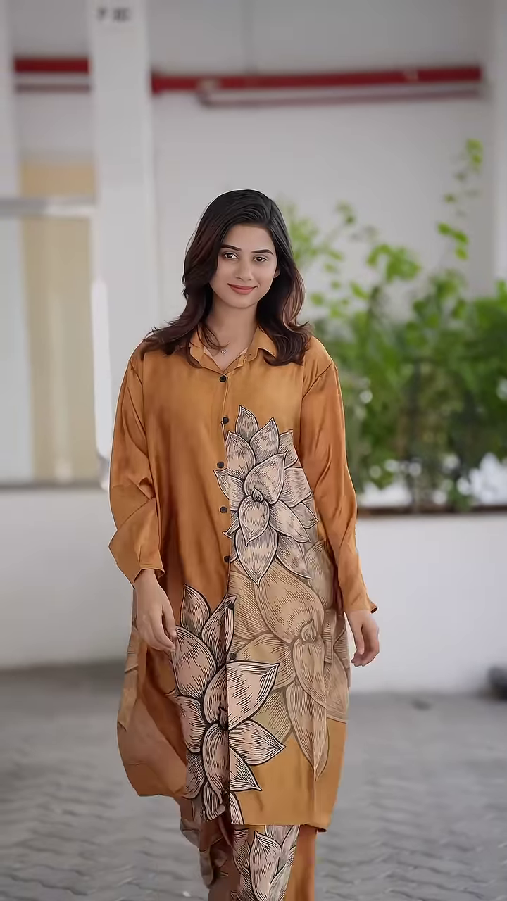 Bloom in Style: Oversized Floral Co-ord Set – Effortless Elegance, Now in Multiple Colors