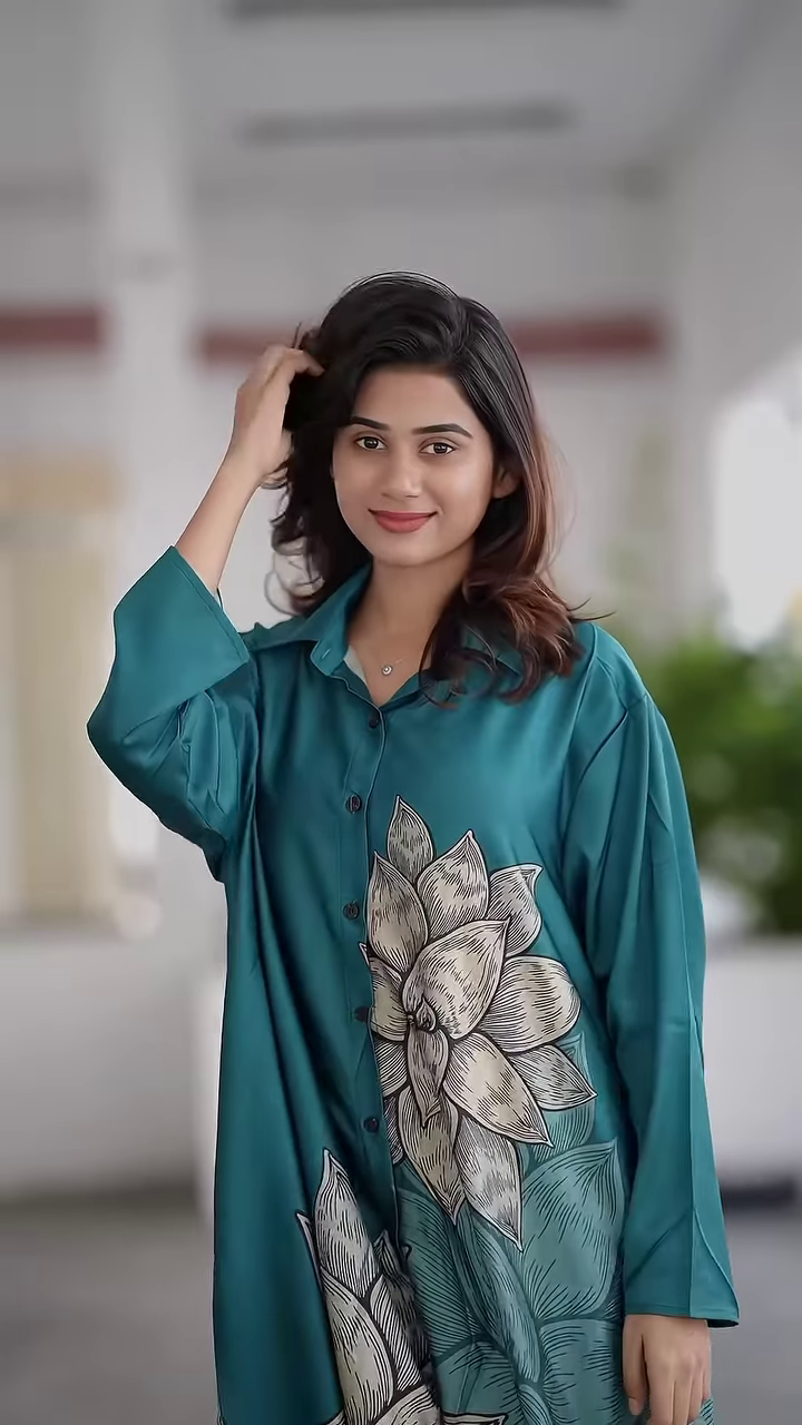 Bloom in Style: Oversized Floral Co-ord Set – Effortless Elegance, Now in Multiple Colors - Image 9