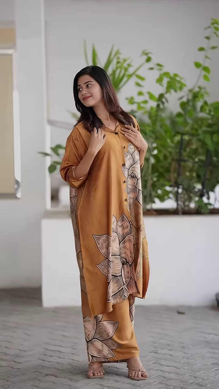 Bloom in Style: Oversized Floral Co-ord Set – Effortless Elegance, Now in Multiple Colors - Image 4