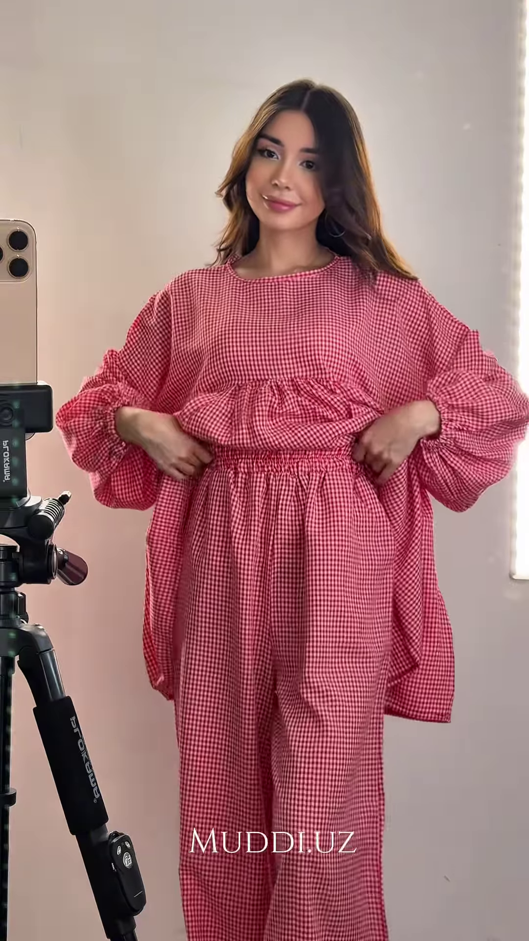 Red & White Gingham Co-ord Set - Image 3