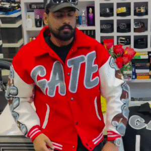 🔥 Premium GATE Edition Varsity Jacket – Streetwear Bomber Style (XS–XXL) 🔥