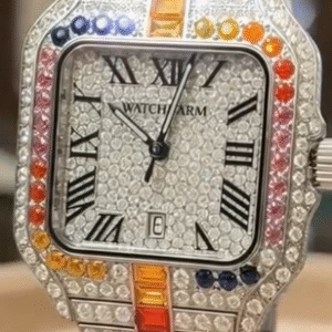 ✨ Royal Luxe Rainbow Diamond Watch – A Statement of Pure Elegance ✨