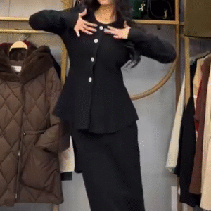 🤍 Elegant Aura Co-Ord Set – Timeless Grace in Every Step ✨