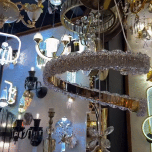 ✨ Aurora Luxe Crystal Ring Chandelier – A Statement of Pure Elegance 💎