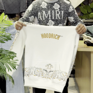 🔥 Hoodrich Bandana Panel Hoodie – Streetwear Essential with Bold Attitude
