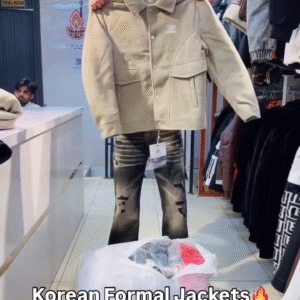 🖤🔥 Korean Formal Jacket – Sharp Silhouette, Premium Feel & Modern Style