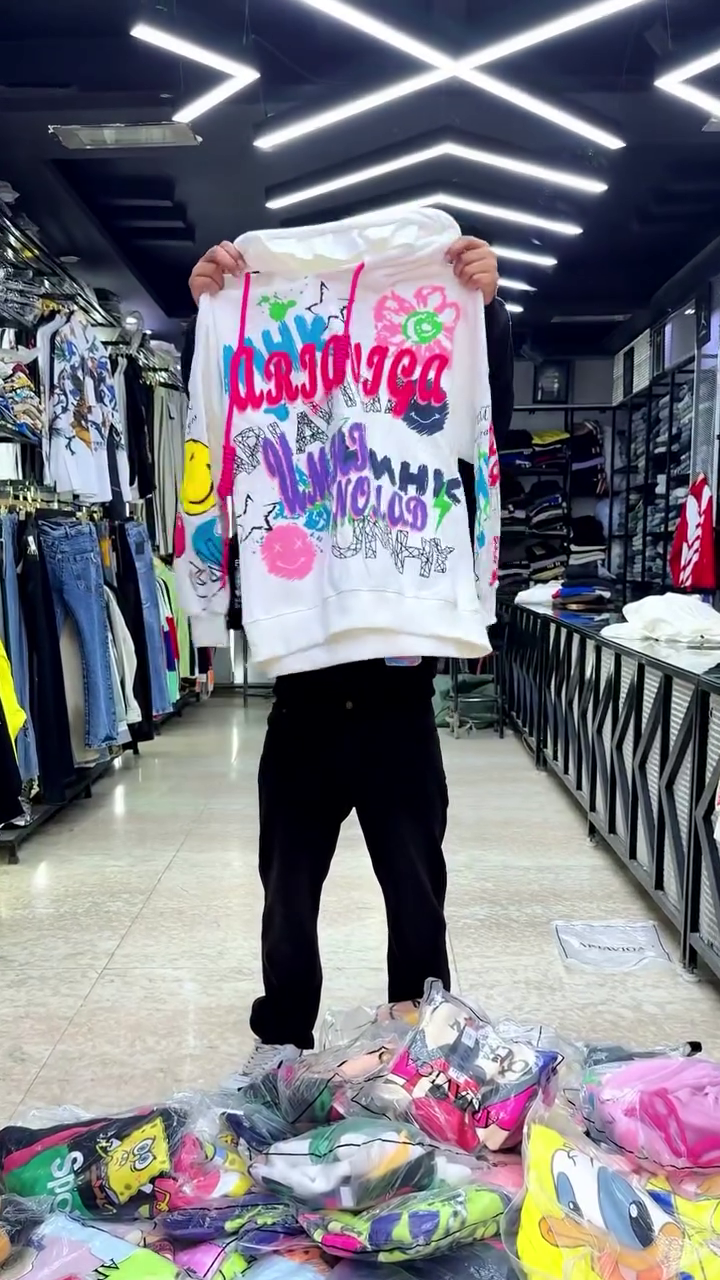 π¨ Playful Street Cartoon Hoodie β Premium Oversized Comfort π§Έπ₯ - Image 4