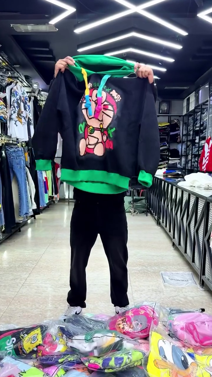 π¨ Playful Street Cartoon Hoodie β Premium Oversized Comfort π§Έπ₯ - Image 7