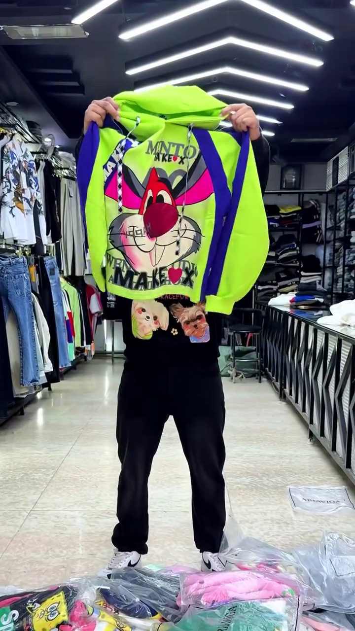 π¨ Playful Street Cartoon Hoodie β Premium Oversized Comfort π§Έπ₯ - Image 9