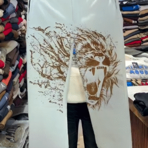 🦁 LionForce™ Graphic Statement Pants – Power, Style & Street Confidence