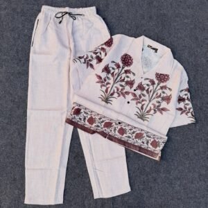 🌿 Linen Co-Ord Set – Short-Sleeved Shirt & Matching Trousers for Effortless Chic ✨