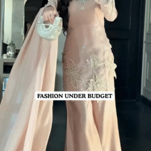 Sparkling Elegance: Sequin Kurta Set with Palazzo