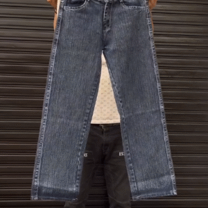 Timeless Essential: Dark Blue Straight-Fit Jeans for Men