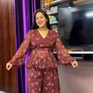 🌺 Women’s Floral Print Top & Palazzos Co-Ord Set – Elegant, Comfortable & Chic 🌺