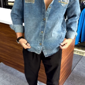 👕 Denim Flannel Shirt – Rugged Comfort Meets Everyday Style 🔵✨