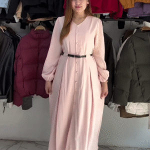 ✨ Statement Elegance: Women’s Volume Sleeve A-Line Maxi Dress 👗