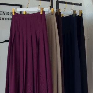 ✨ Timeless Grace: Styling the High-Waisted Pleated Midi Skirt