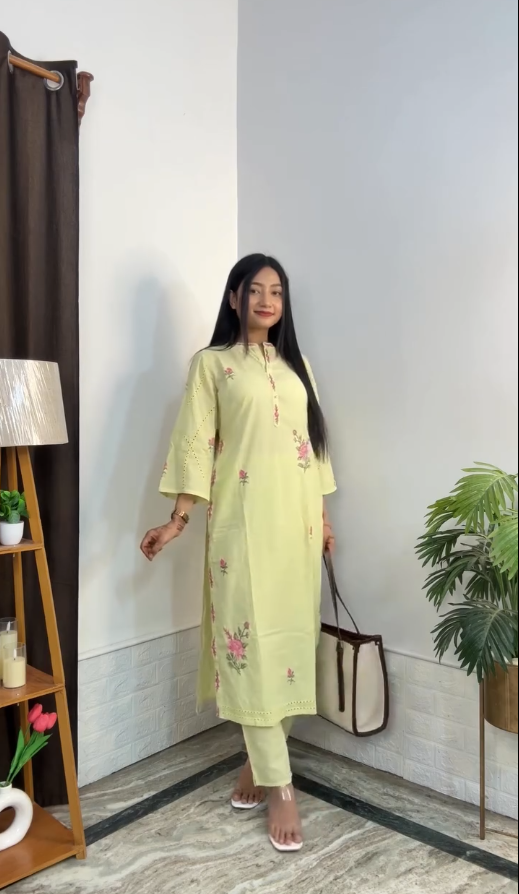 Trendy Women’s Kurti Pant Set Collection Stylish Daily Wear Ethnic Sets for Girls & Women - Image 6