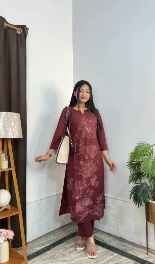 Trendy Women’s Kurti Pant Set Collection Stylish Daily Wear Ethnic Sets for Girls & Women - Image 12