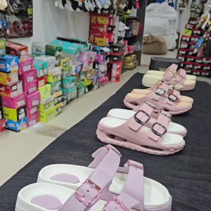 Trendy Pastel Double-Buckle Comfort Sandals for Women