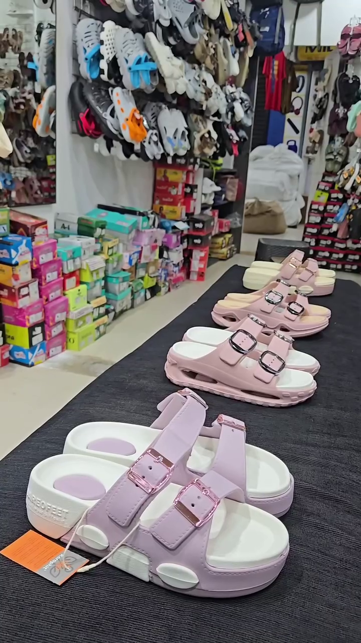 Trendy Pastel Double-Buckle Comfort Sandals for Women