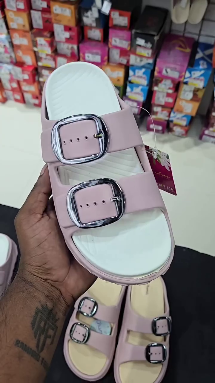 Trendy Pastel Double-Buckle Comfort Sandals for Women - Image 7