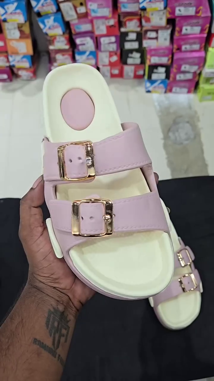 Trendy Pastel Double-Buckle Comfort Sandals for Women - Image 2
