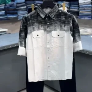 Bold Street Style – Newspaper Print Casual Shirt for Men at Just ₹149!