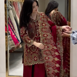 Women's Designer Embroidered Pakistani Style Salwar Suit Set – Premium Festive & Party Ethnic Wear